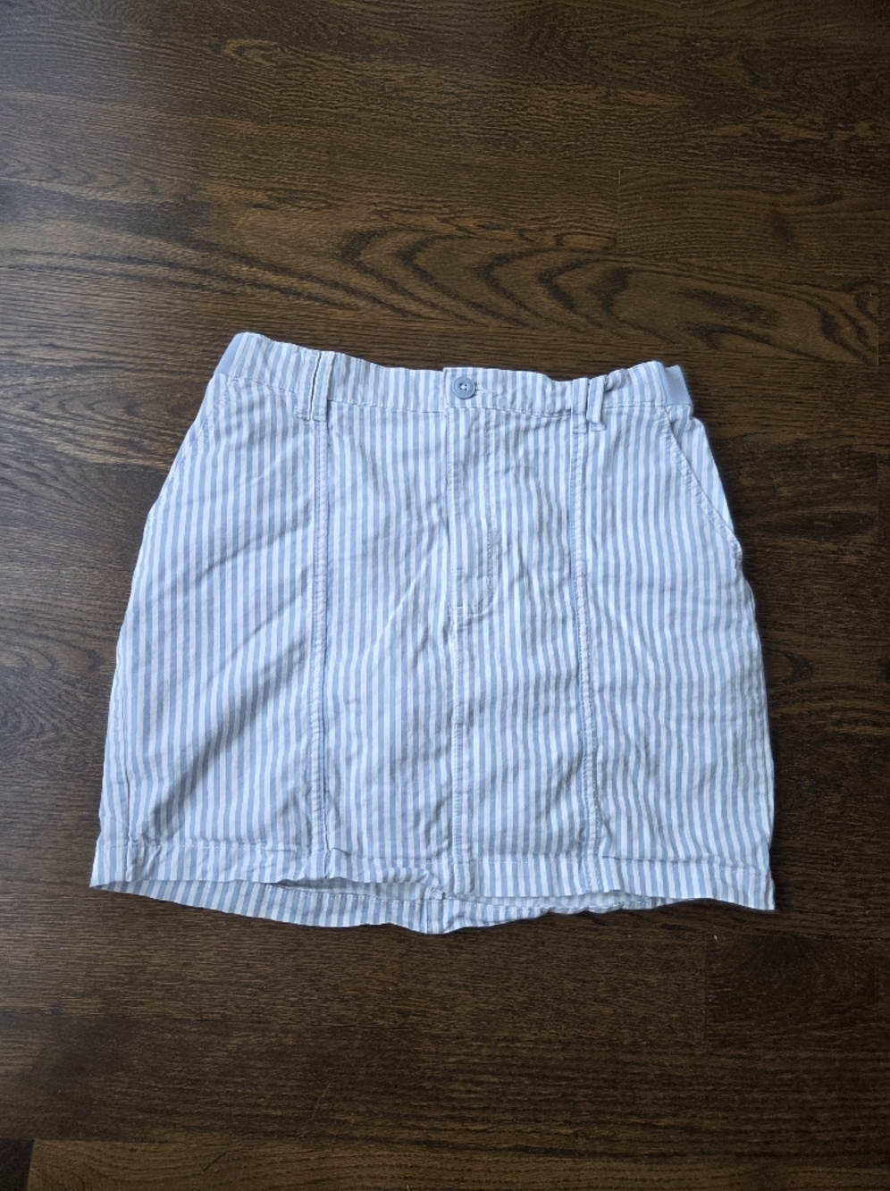 VTG Lee Light Blue and White Striped Women's Skort Sz.12